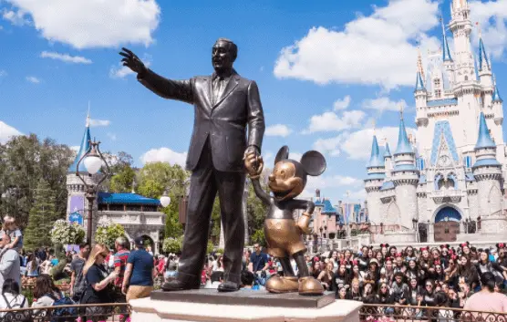 Walt Disney Statue at Disneyland